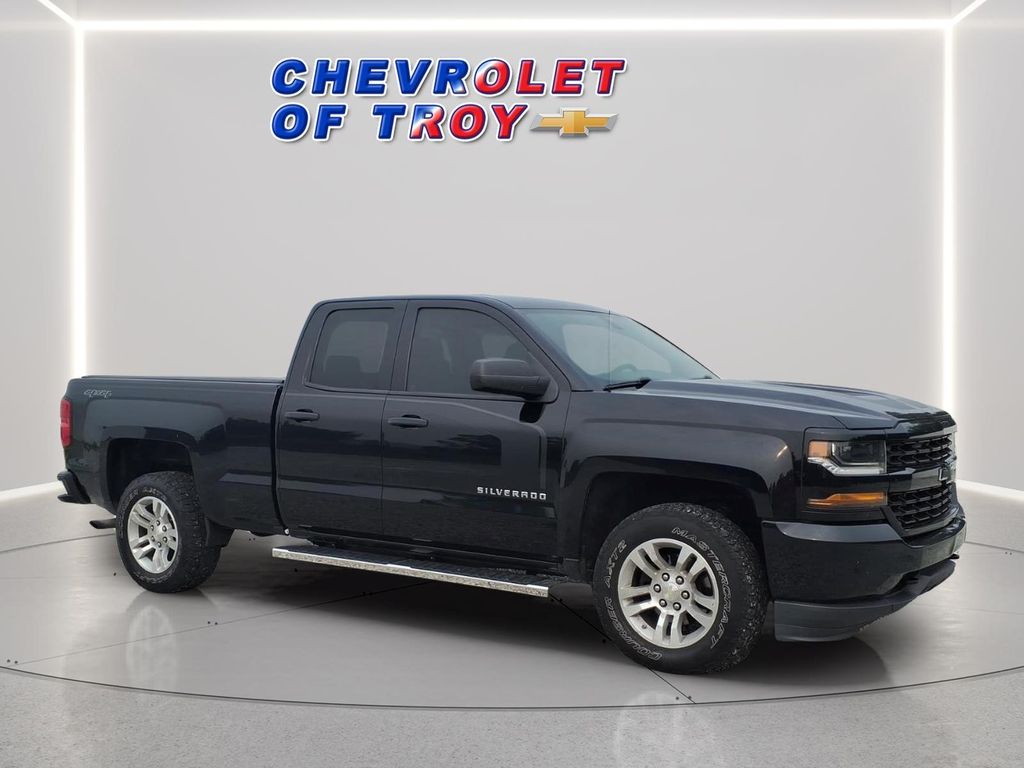 Black 2016 Chevrolet Silverado 1500 Pickup Truck Four-Wheel Drive 6-Speed Automatic Overdrive