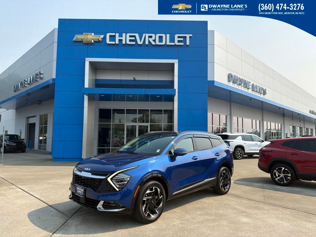 Sapphire Blue 2023 Kia Sportage SUV / Crossover All-Wheel Drive 8-Speed Automatic