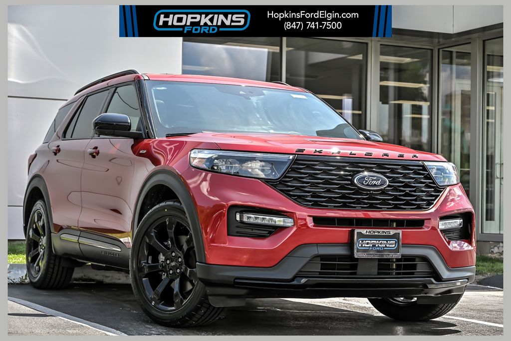 Rapid Red Metallic Tinted Clearcoat 2023 Ford Explorer SUV / Crossover All-Wheel Drive Automatic