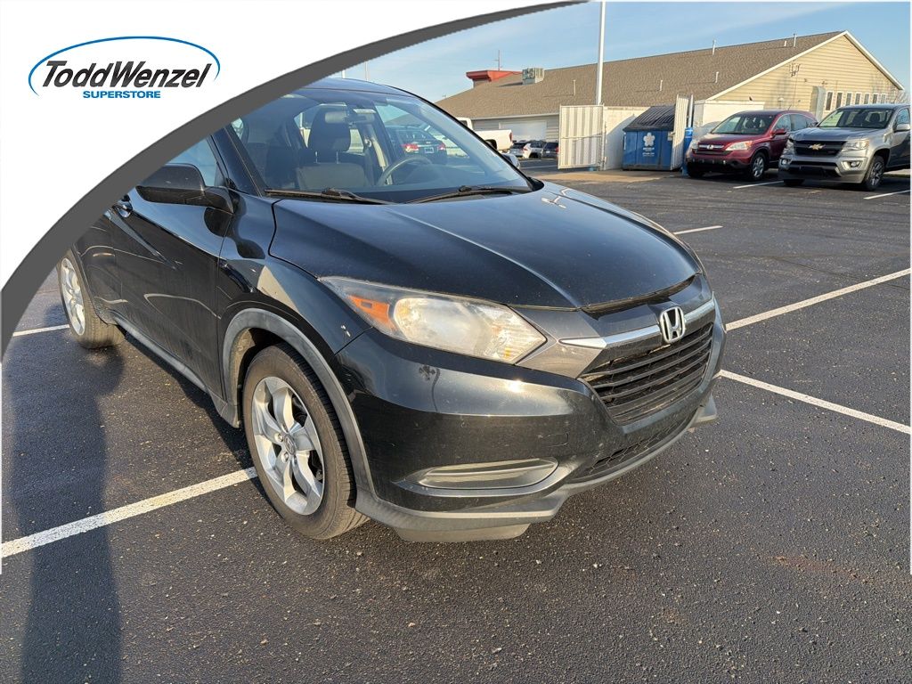 Black 2016 Honda HR-V LX AWD SUV / Crossover All-Wheel Drive Continuously Variable Transmission