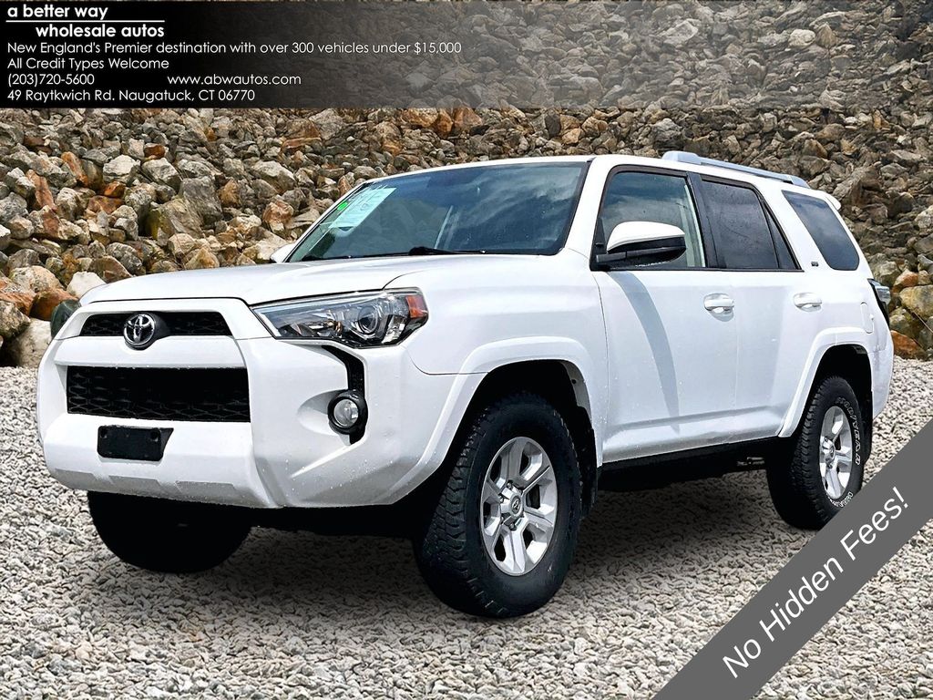 Super White 2014 Toyota 4Runner SUV / Crossover Four-Wheel Drive 5-Speed Automatic Overdrive