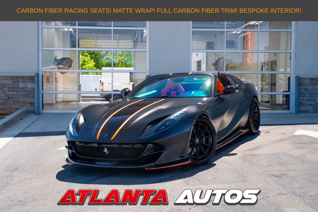 Black 2023 Ferrari 812 GTS Convertible RWD Convertible Rear-Wheel Drive 7-Speed Automatic