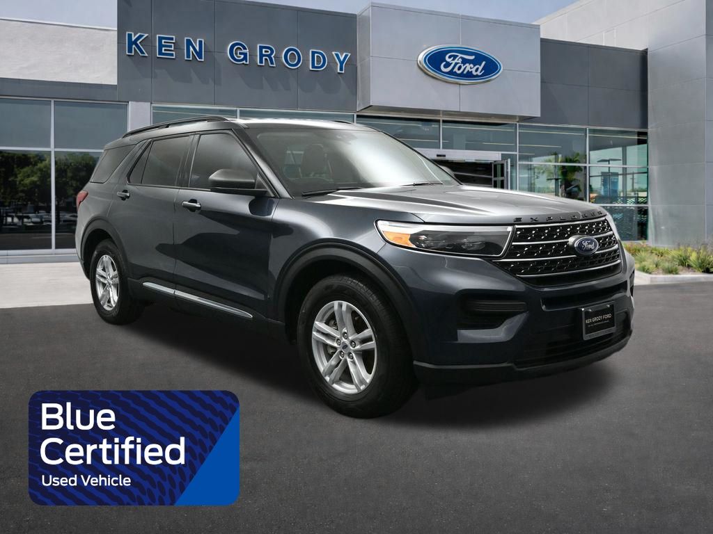 Stone Blue Metallic 2024 Ford Explorer XLT RWD SUV / Crossover Rear-Wheel Drive Automatic