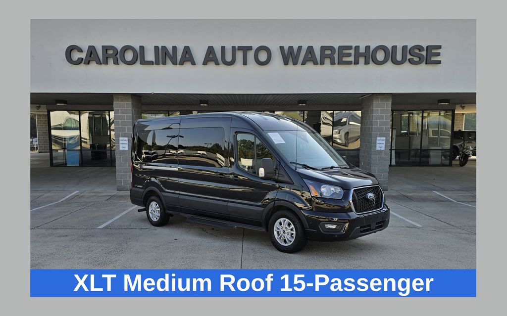 Black Metallic 2025 Ford Transit Passenger Van Rear-Wheel Drive 