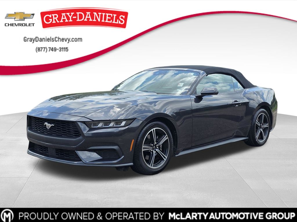 Gray Metallic 2024 Ford Mustang Convertible Rear-Wheel Drive Automatic