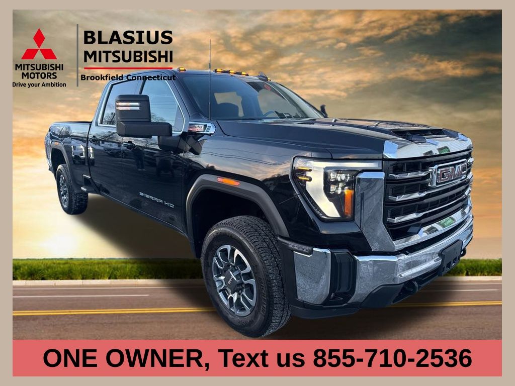 Onyx Black 2024 GMC Sierra 3500HD SLE Crew Cab 4WD Pickup Truck Four-Wheel Drive Automatic