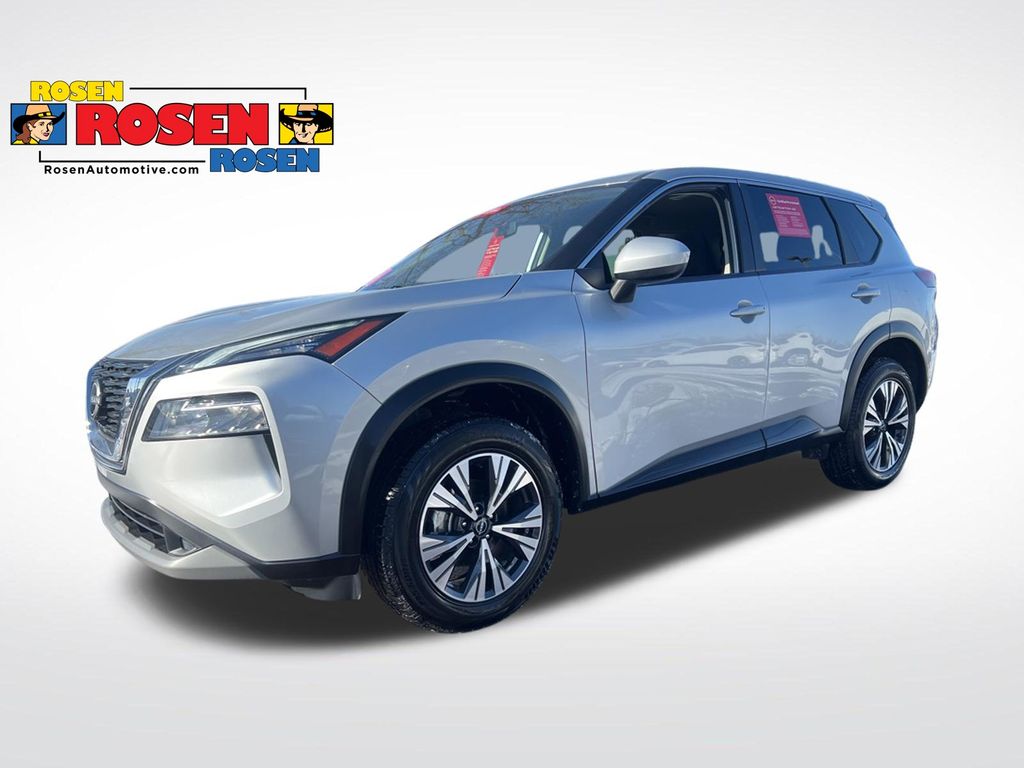 Brilliant Silver Metallic 2023 Nissan Rogue SV AWD SUV / Crossover All-Wheel Drive Continuously Variable Transmission