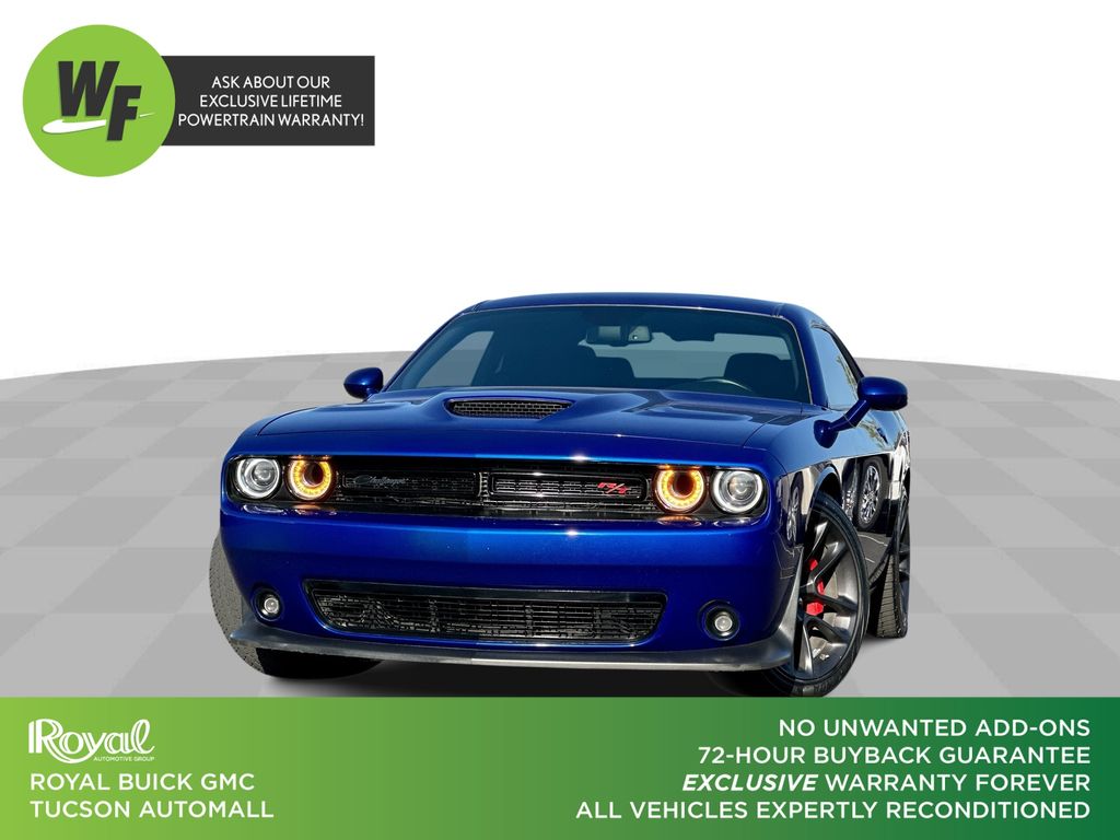 Indigo Blue 2021 Dodge Challenger R/T Scat Pack RWD Coupe Rear-Wheel Drive 6-Speed Manual