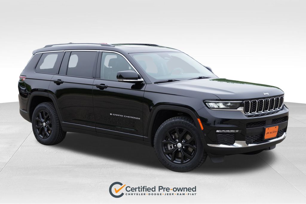 Diamond Black Crystal Pearlcoat 2023 Jeep Grand Cherokee L Limited 4WD SUV / Crossover Four-Wheel Drive 8-Speed Automatic