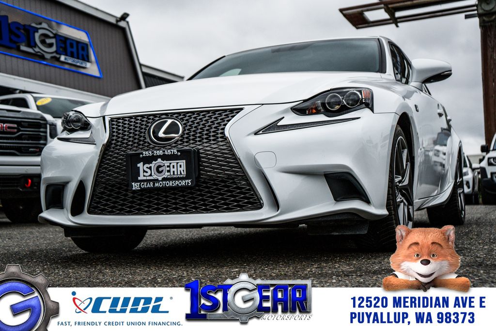 White 2016 Lexus IS Sedan All-Wheel Drive 6-Speed Automatic