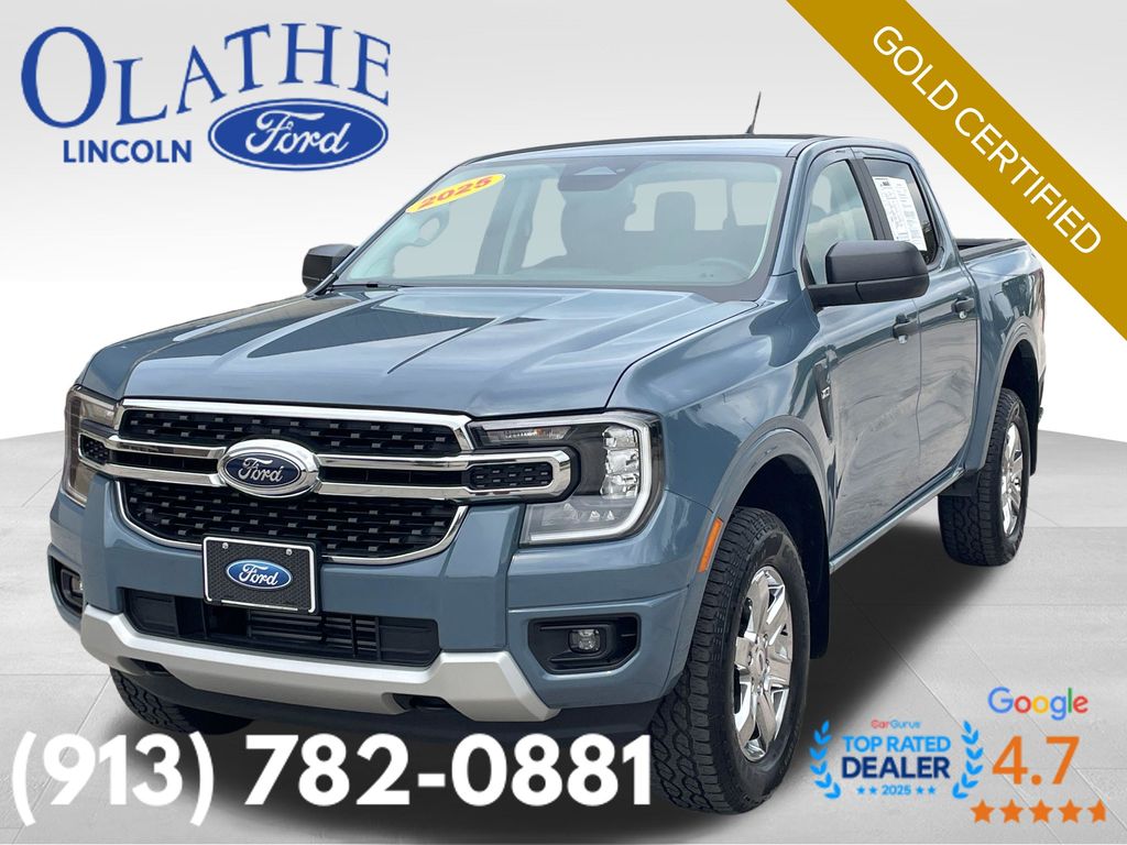 Blue (Azure Gray Metallic) 2025 Ford Ranger Pickup Truck Four-Wheel Drive Automatic
