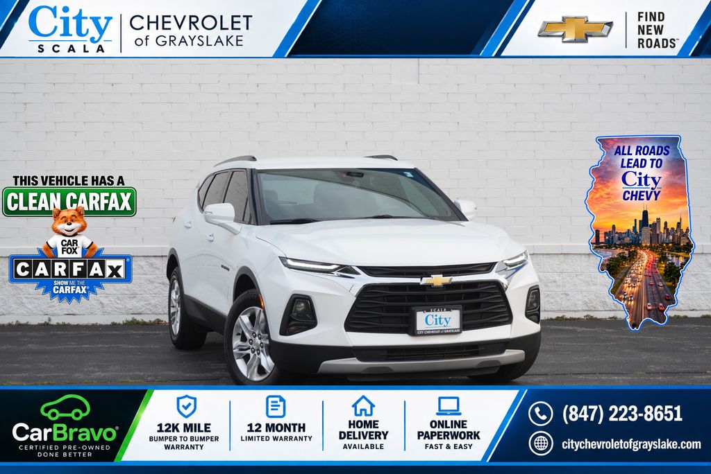 Summit White 2022 Chevrolet Blazer SUV / Crossover All-Wheel Drive 9-Speed Automatic Overdrive