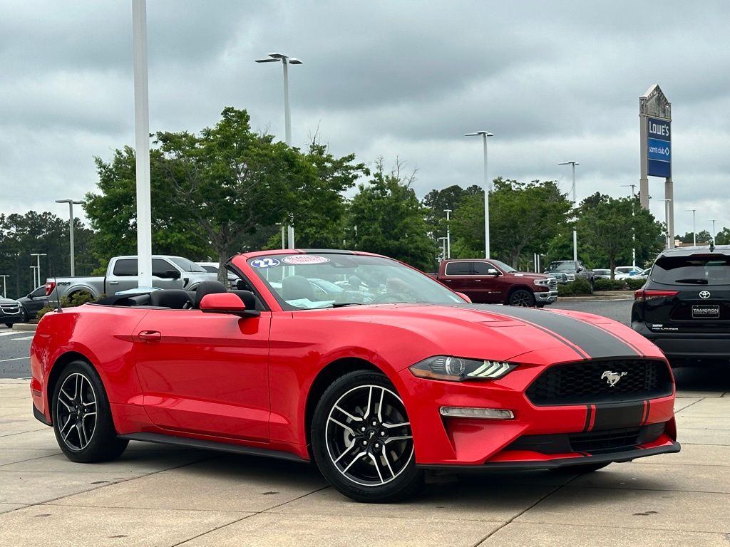 Race Red 2022 Ford Mustang EcoBoost Premium Convertible RWD Convertible Rear-Wheel Drive Automatic