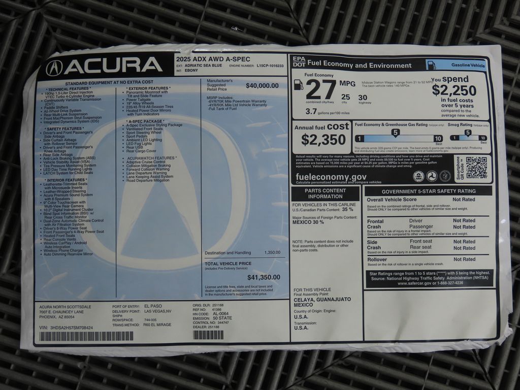 Thumbnail: 2025 Acura ADX - 9