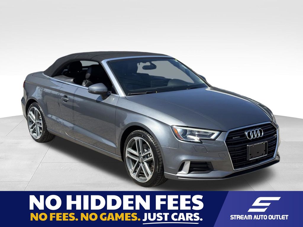 Monsoon Gray Metallic 2017 Audi A3 Convertible All-Wheel Drive 6-Speed Automatic