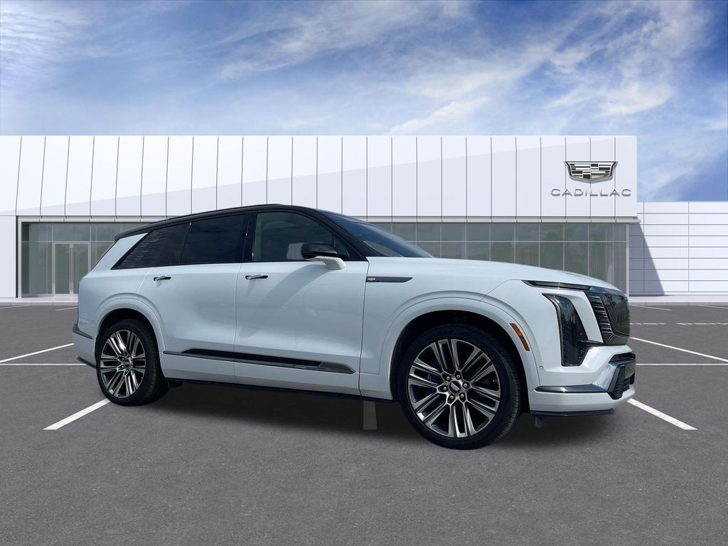 Vibrant White Tricoat 2026 Cadillac VISTIQ SUV / Crossover All-Wheel Drive 1-Speed Automatic