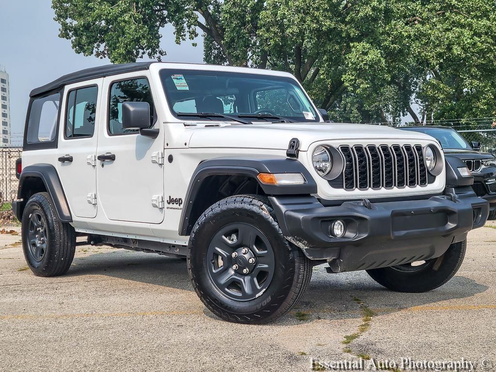 Bright White Clearcoat 2025 Jeep Wrangler SUV / Crossover Four-Wheel Drive 8-Speed Automatic