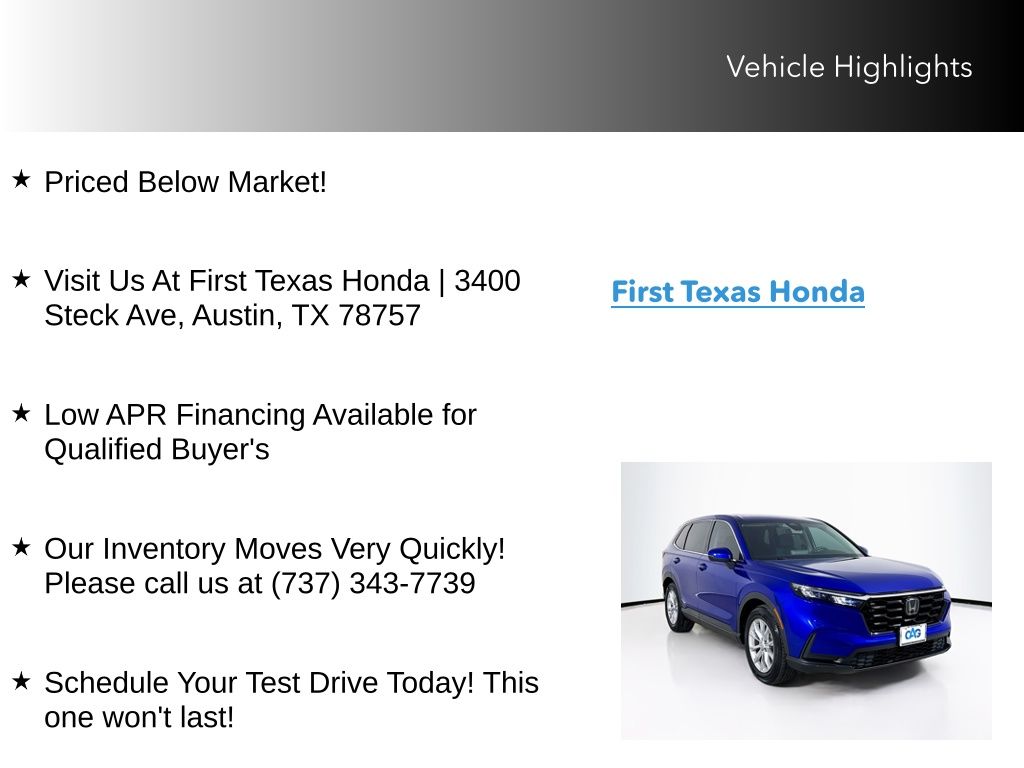 Used Car 2023 Honda Cr-v  Ex For Sale Under $30,000 In Austin, Texas