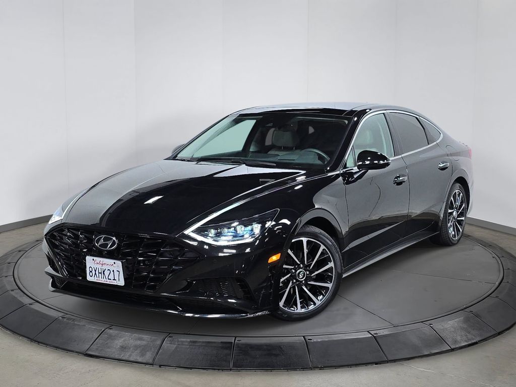 Phantom Black 2021 Hyundai Sonata Sedan Front-Wheel Drive 8-Speed Automatic Overdrive