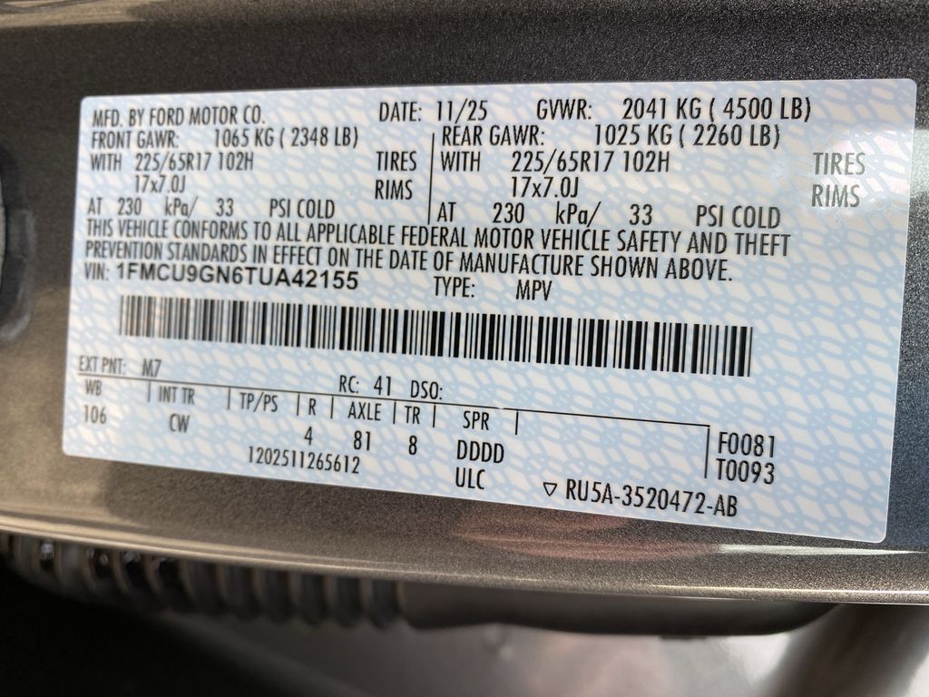 New 2026 Carbonized Gray Metallic Ford Active image 47