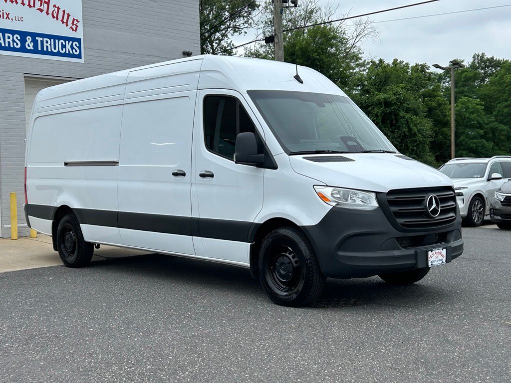 White 2025 Mercedes-Benz Sprinter Cargo Van Rear-Wheel Drive 9-Speed Automatic