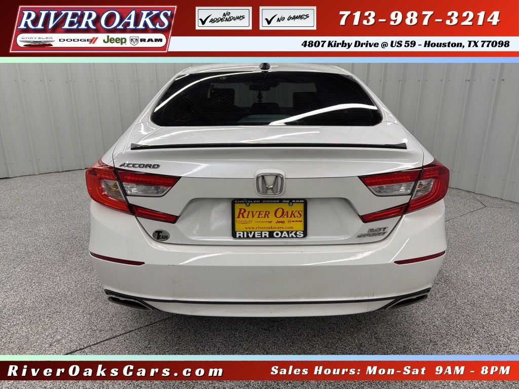 2021 Honda Accord Sport 2.0T White at Emmons Autoplex