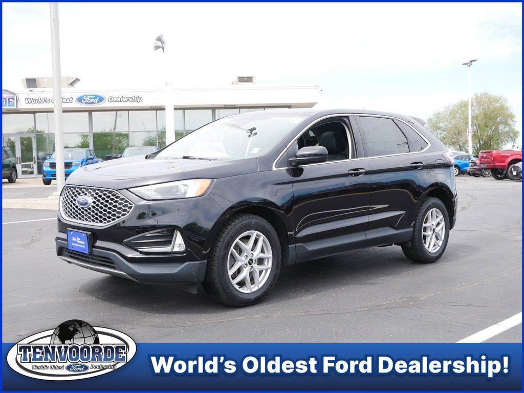 Black Metallic 2023 Ford Edge SEL AWD SUV / Crossover All-Wheel Drive 8-Speed Automatic