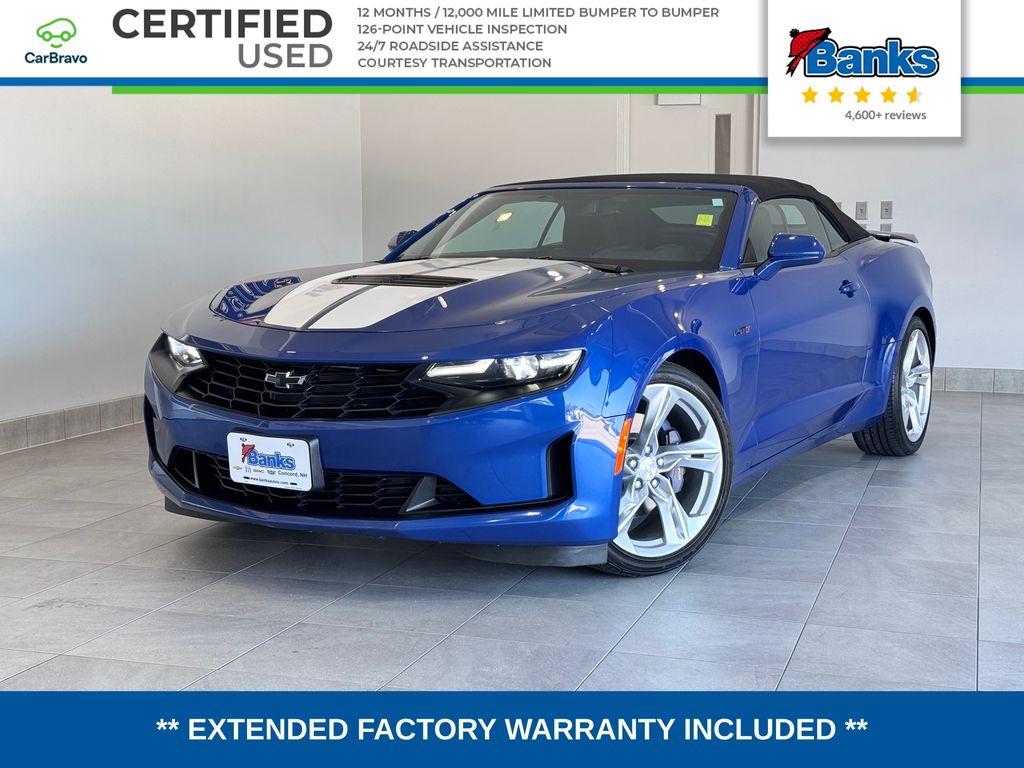Riverside Blue Metallic 2021 Chevrolet Camaro Convertible Rear-Wheel Drive Automatic