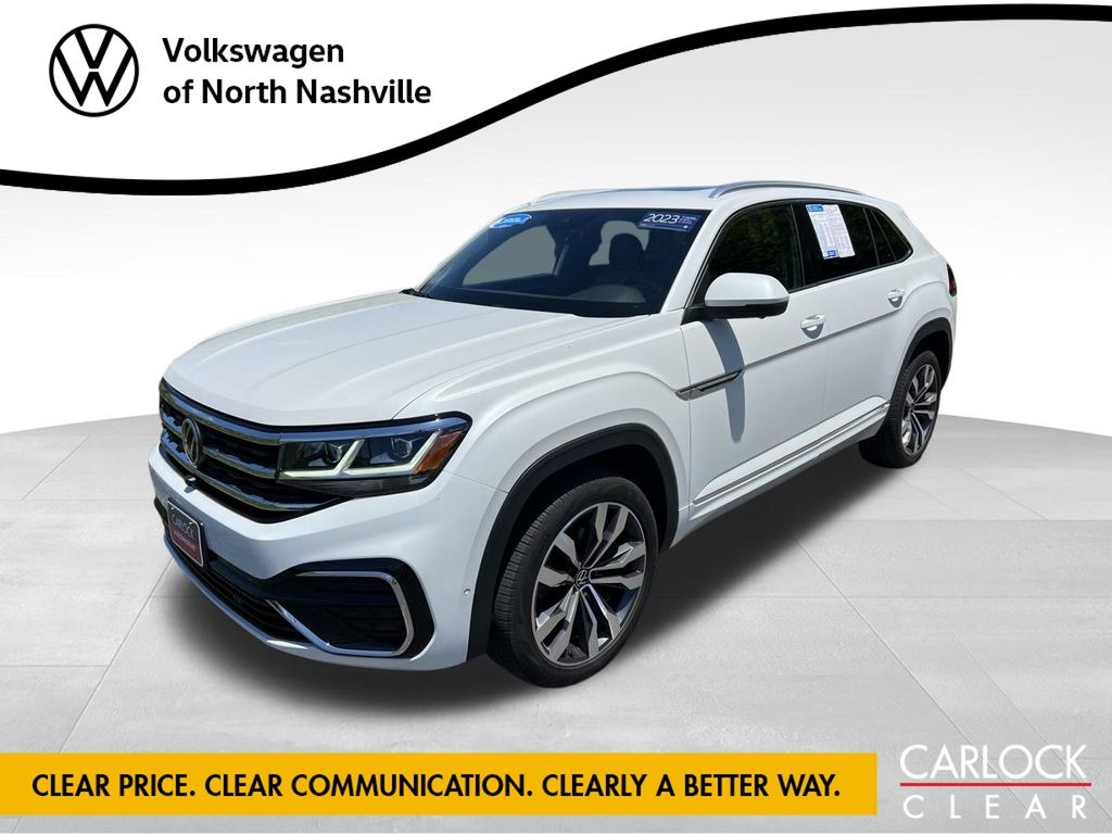 Opal White 2023 Volkswagen Atlas Cross Sport SUV / Crossover All-Wheel Drive 8-Speed Automatic
