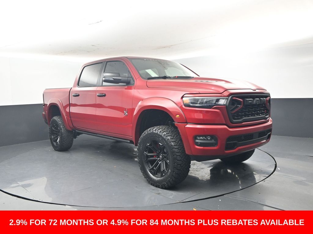 Molten Red Pearlcoat 2026 RAM 1500 Big Horn Crew Cab 4WD Pickup Truck Four-Wheel Drive 8-Speed Automatic
