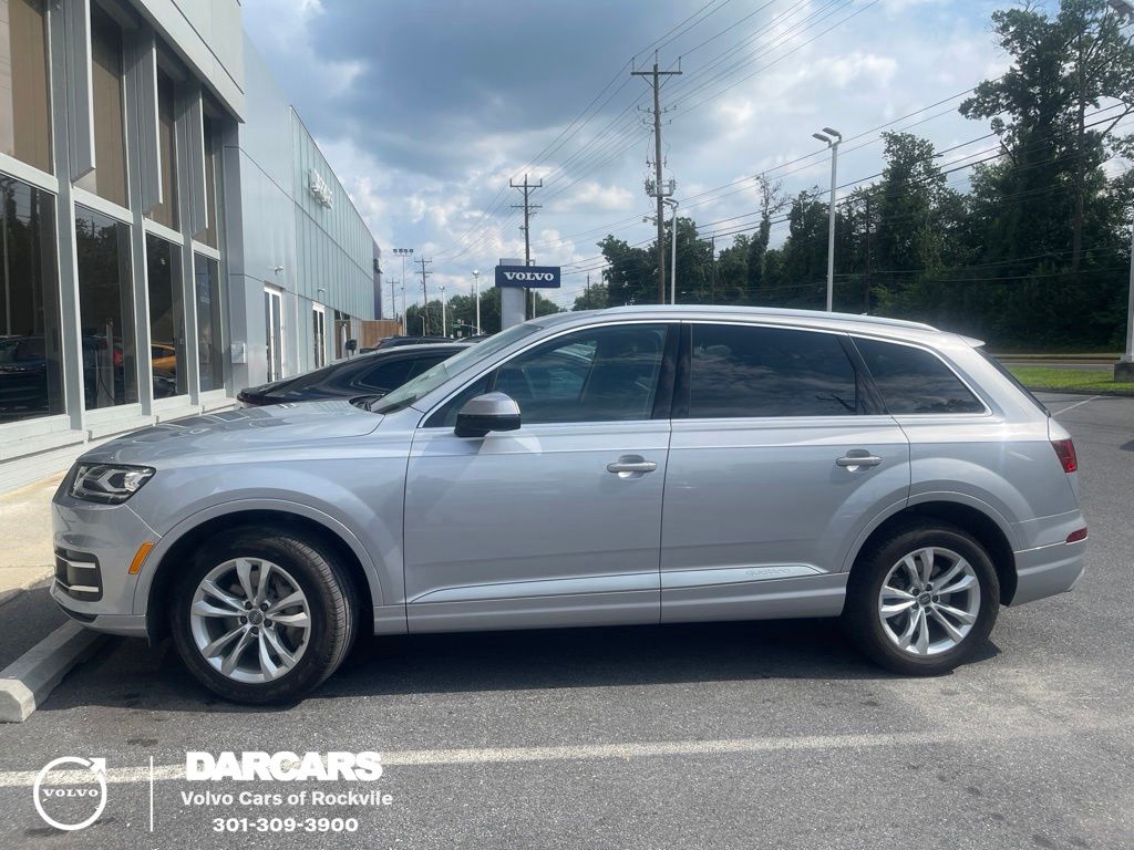 Silver Metallic 2019 Audi Q7 SUV / Crossover All-Wheel Drive 8-Speed Automatic