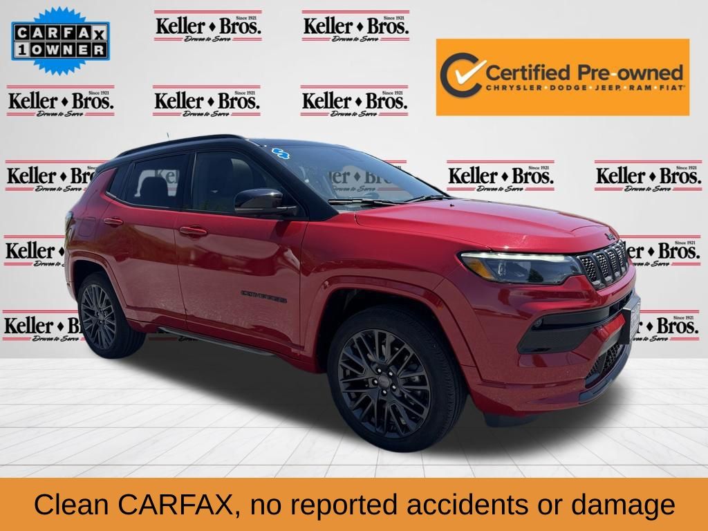 Redline Pearlcoat 2023 Jeep Compass SUV / Crossover Four-Wheel Drive 8-Speed Automatic