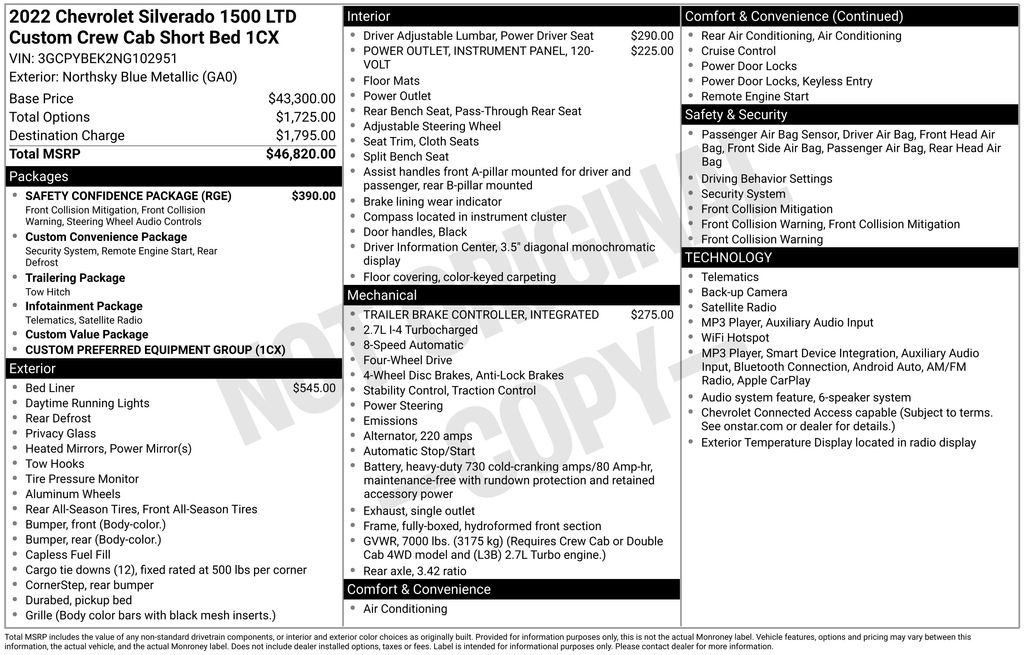 Used 2022 Chevrolet Silverado 1500 LTD Truck