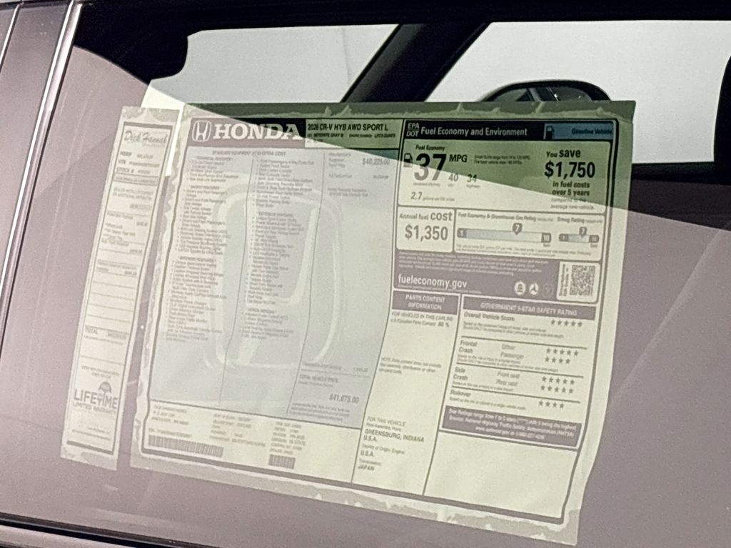 2026 Honda CR-V Hybrid Sport-L