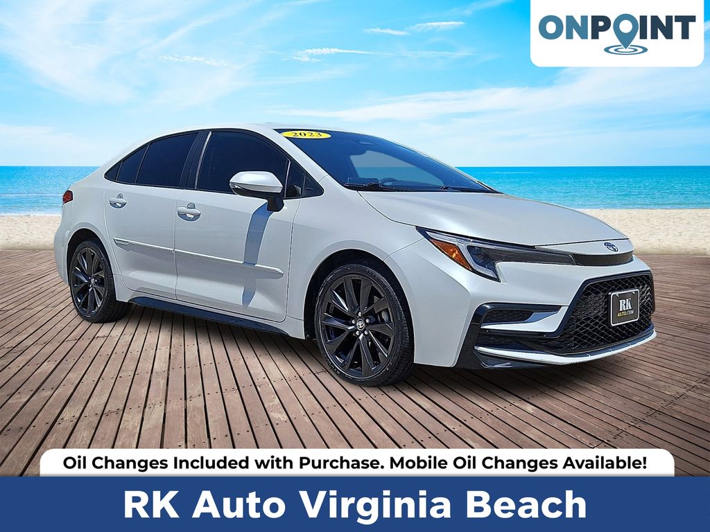 Pearl 2023 Toyota Corolla XSE FWD Sedan Front-Wheel Drive Continuously Variable Transmission