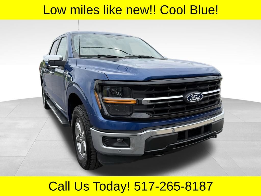 Blue Metallic 2025 Ford F-150 XLT SuperCrew 4WD Pickup Truck Four-Wheel Drive Automatic