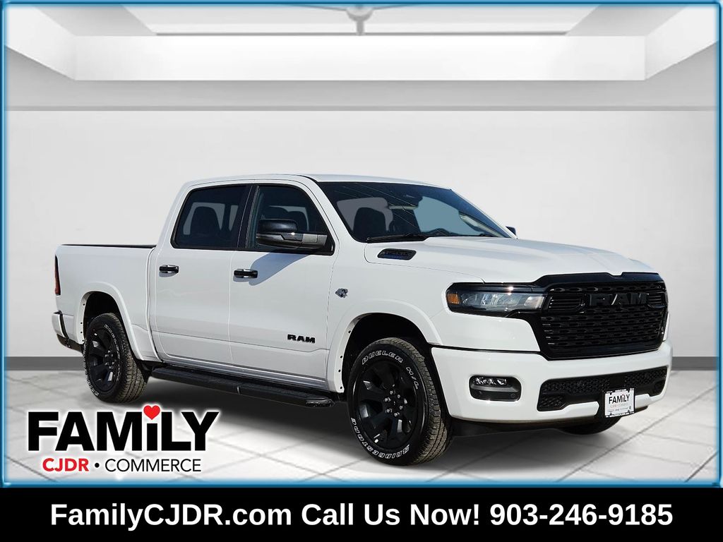 Bright White Clearcoat 2026 RAM 1500 Pickup Truck Four-Wheel Drive 8-Speed Automatic