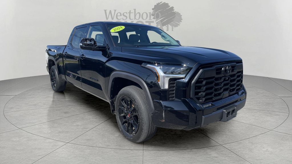 Midnight Black Metallic 2024 Toyota Tundra Limited CrewMax Cab LB 4WD Pickup Truck Four-Wheel Drive Automatic
