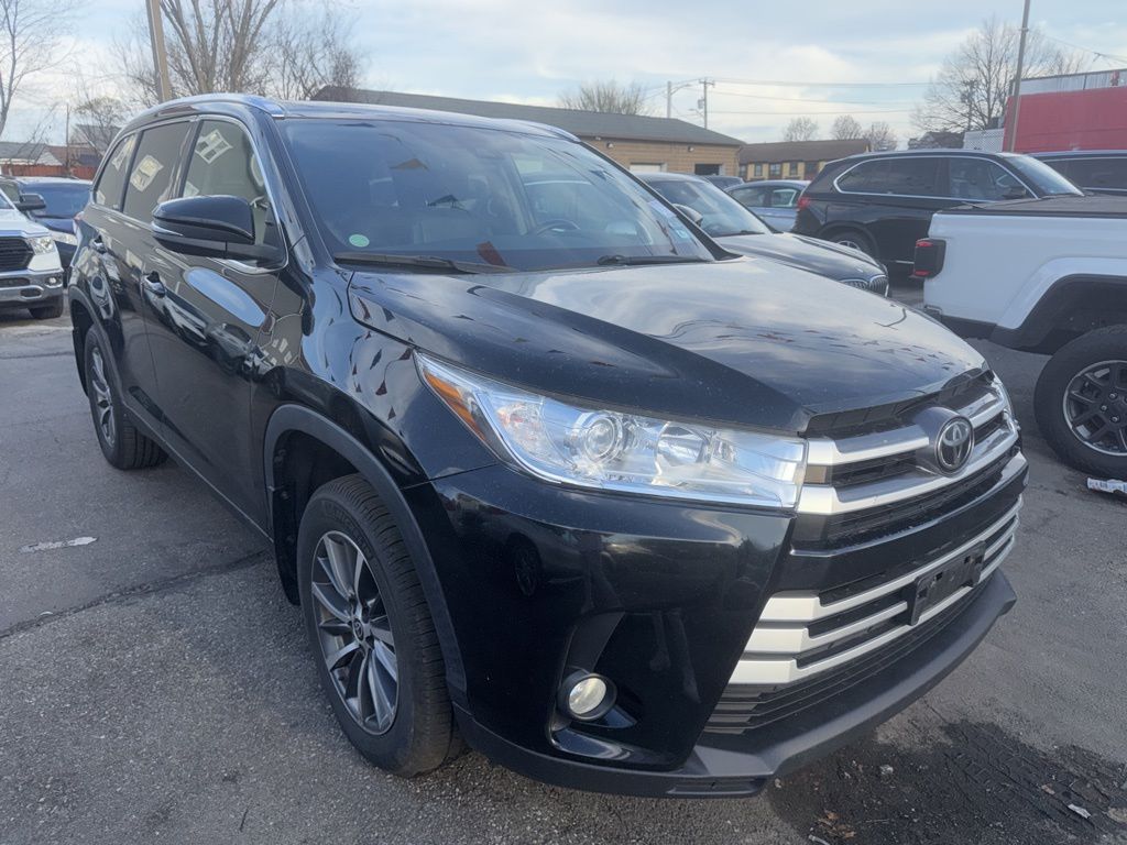 Midnight Black Metallic 2019 Toyota Highlander XLE AWD SUV / Crossover All-Wheel Drive 8-Speed Automatic