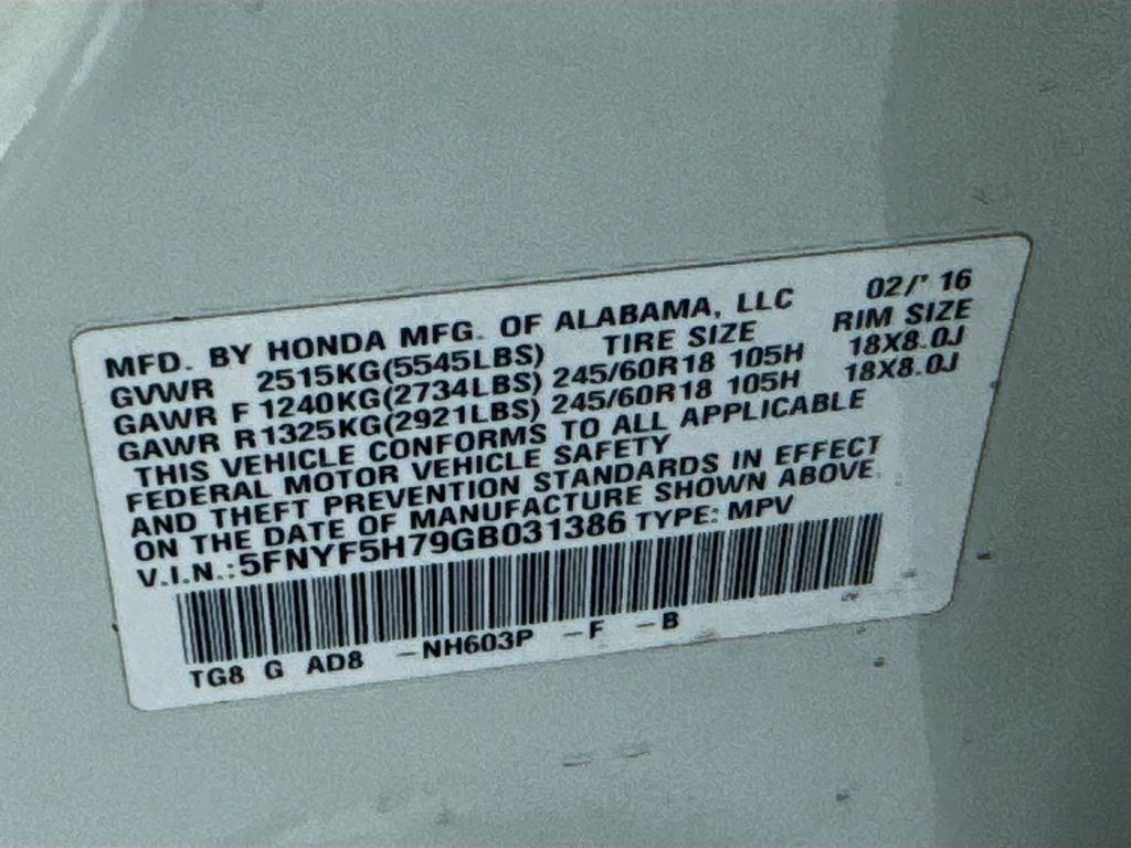 Used Car 2016 Honda Pilot  Ex-l For Sale Under $15,000 In Austin, Texas