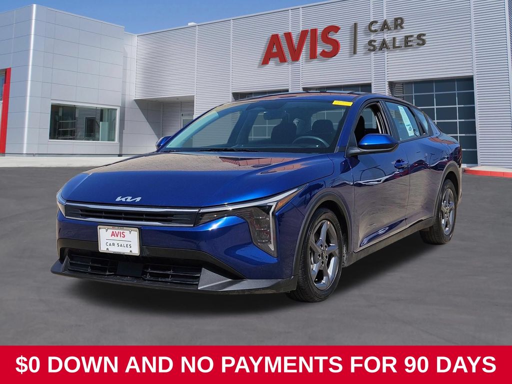 Deep Sea Blue 2025 Kia K4 Sedan Front-Wheel Drive Continuously Variable Transmission