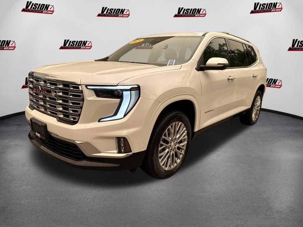 White Frost Tricoat 2025 GMC Acadia SUV / Crossover Four-Wheel Drive 8-Speed Automatic