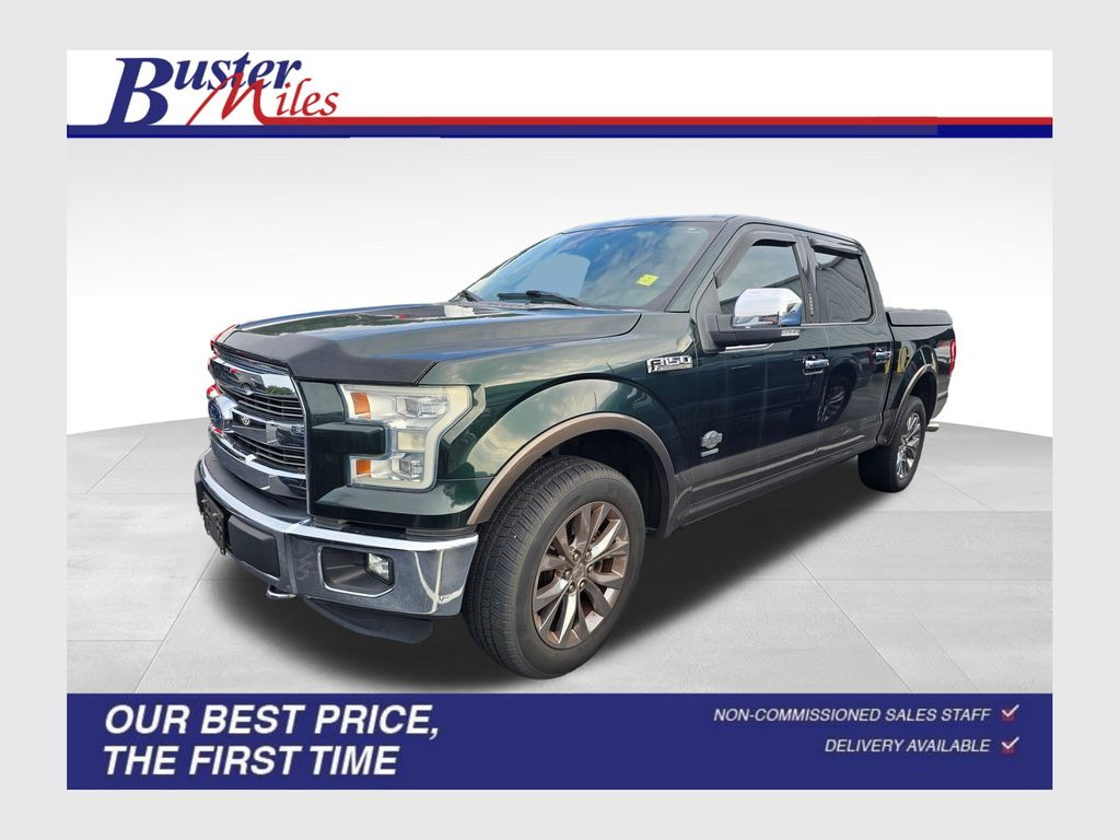 Green 2015 Ford F-150 Pickup Truck Four-Wheel Drive 6-Speed Automatic