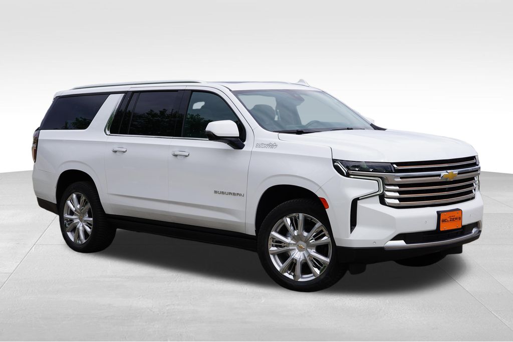 Summit White 2021 Chevrolet Suburban High Country 4WD SUV / Crossover Four-Wheel Drive