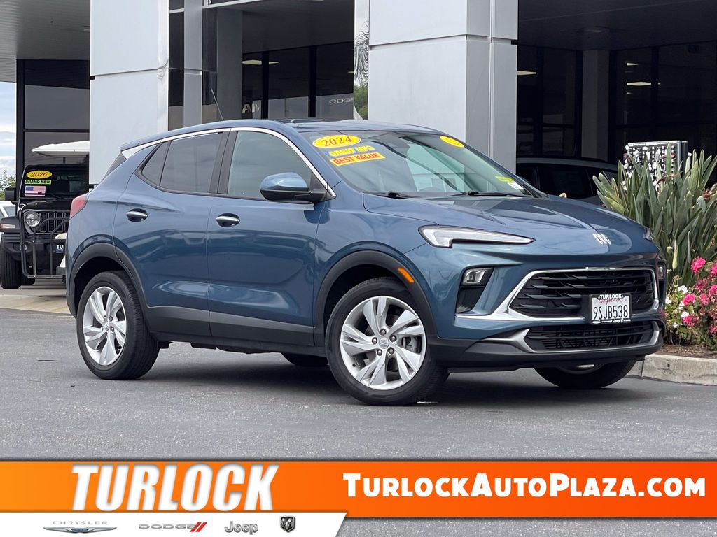 Ocean Blue Metallic 2024 Buick Encore GX SUV / Crossover Front-Wheel Drive Continuously Variable Transmission