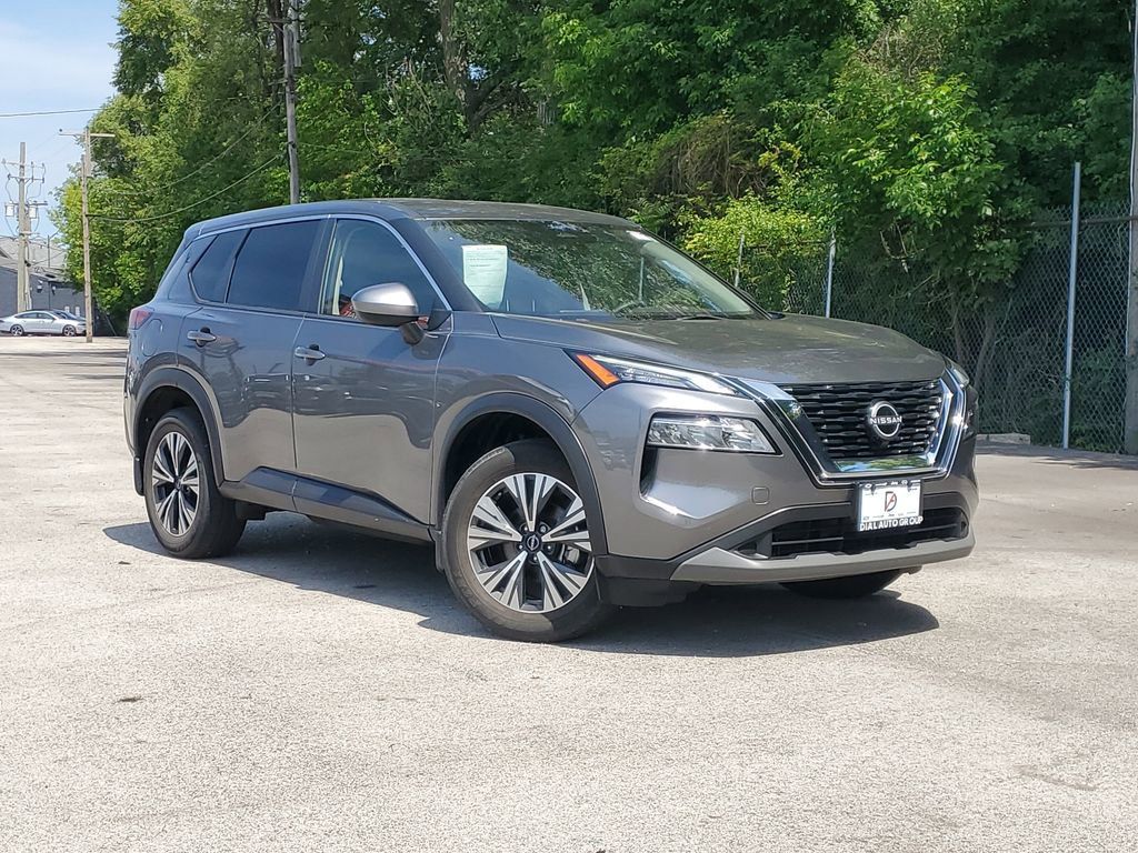 Gray (Gun Metallic) 2023 Nissan Rogue SV AWD SUV / Crossover All-Wheel Drive Continuously Variable Transmission