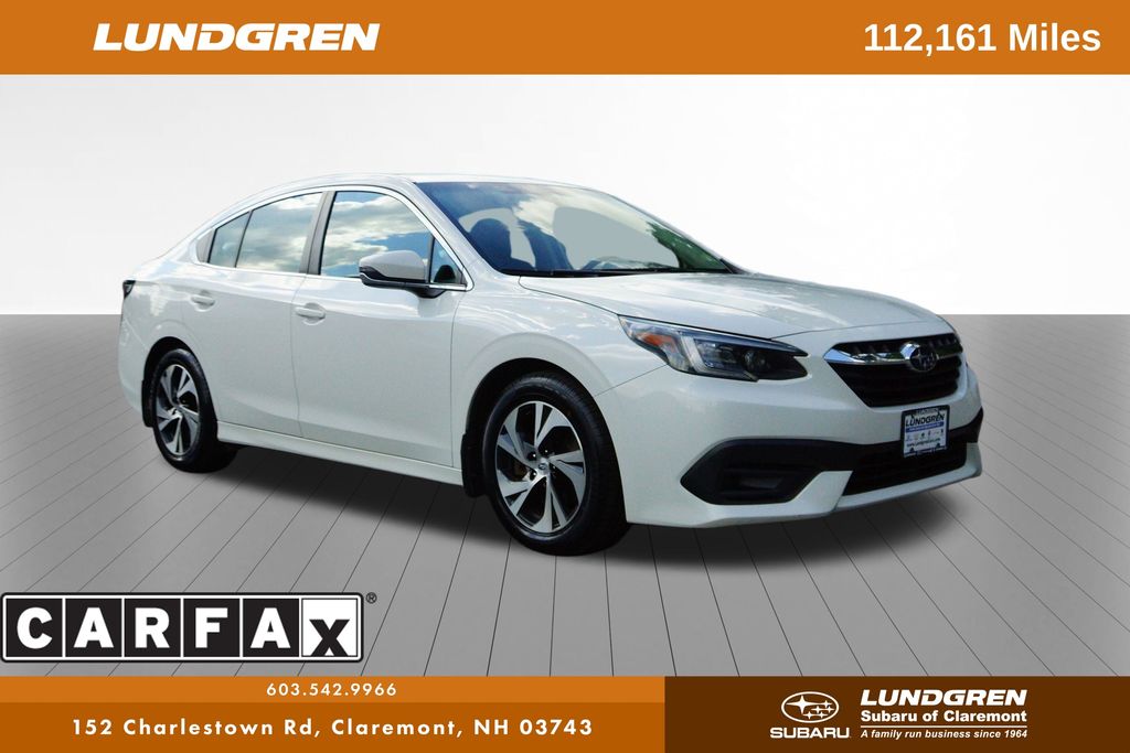 Crystal White Pearl 2021 Subaru Legacy Sedan All-Wheel Drive Continuously Variable Transmission