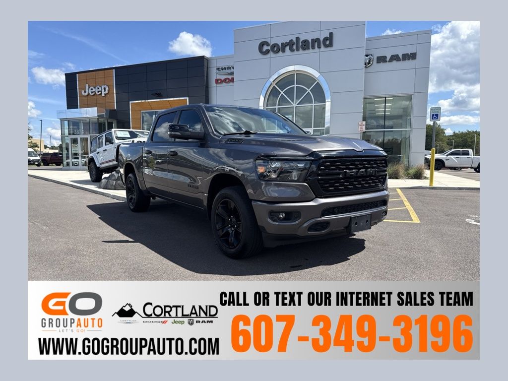 Gray (Granite Crystal Metallic Clearcoat) 2023 RAM 1500 Pickup Truck Four-Wheel Drive 8-Speed Automatic