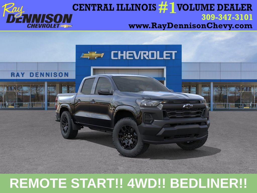 Black 2026 Chevrolet Colorado Pickup Truck Four-Wheel Drive 8-Speed Automatic