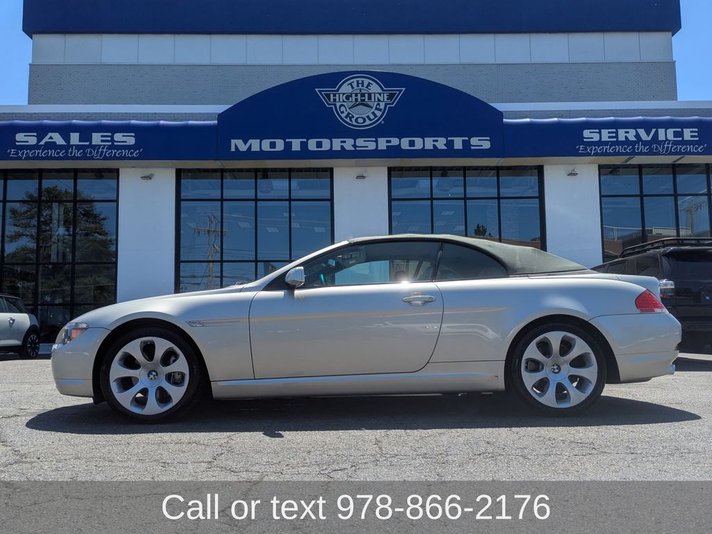 Mineral Silver Metallic 2007 BMW 6 Series Convertible Rear-Wheel Drive 6-Speed Automatic